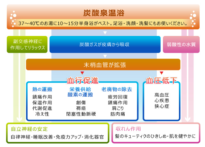 炭酸泉温浴の効果